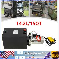 1.6KW 14 Quart Single Acting Hydraulic Pump For Hydraulic Trailers Power Unit