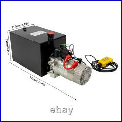 1.6KW 14 Quart Single Acting Hydraulic Pump For Hydraulic Trailers Power Unit