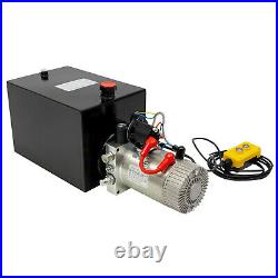 1.6KW 14 Quart Single Acting Hydraulic Pump For Hydraulic Trailers Power Unit