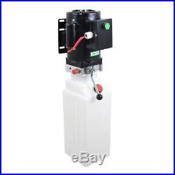 10L Single Acting Hydraulic Pump Dump Trailer 220V Power Unit Lift for Car NEW