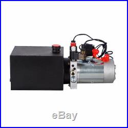 12V 6 Quart Wireless Hydraulic Pump Power Unit Double Acting for Refitted Car