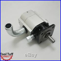 15 GPM Hydraulic Log Splitter Pump 2 Stage Gear Faster Replacement for 13 gpm