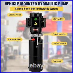 15 Quart Car Lift Hydraulic Pump Power Unit Single Action 220V For Auto Repair