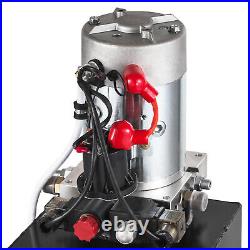 15 Quart Single Acting Hydraulic Pump DC 12V for Dump Trailer Pump Power Unit