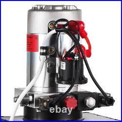 15 Quart Single Acting Hydraulic Pump DC 12V for Dump Trailer Pump Power Unit