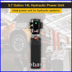 3.7 Gallon Hydraulic Power Unit 2950 PSI 3 HP Pump for 2 and 4 Post Lifts Car