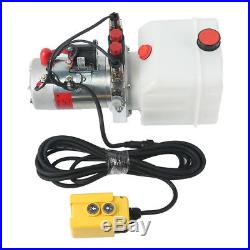 3 Quart DC12V Double Acting Hydraulic Pump Power Unit Supply for Dump Truck 2018