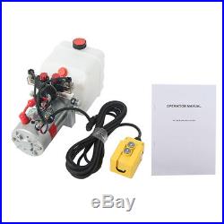 3 Quart DC12V Double Acting Hydraulic Pump Power Unit Supply for Dump Truck 2018