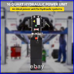 4 Gallon Hydraulic Pump Single Acting 220V AC Electric Pump for Vehicle Lift