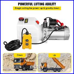 4 Quart Hydraulic Pump for Dump Trailer Hydraulic Power Unit 12V Hydraulic Pump