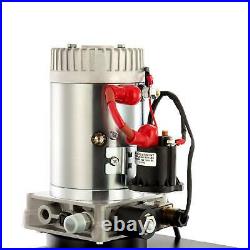 5.3 Gallon Single-Acting Hydraulic Pump 12V for Wood Splitter Dump Bed Tow Plow