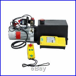 6 Quart Double-acting Hydraulic Pump Unit & Wireless Control for Car Lifting