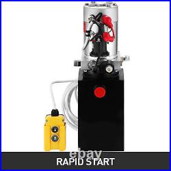 8 Quart Single Acting Hydraulic Pump for Unloading Reservoir 12 Volt Power Unit