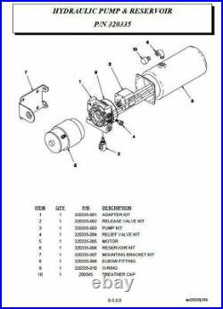 Auto Crane 320335000, Hydraulic Pump & Reservoir (Power Unit) for 3203P Series