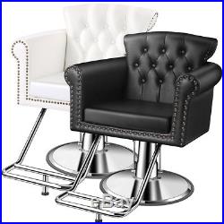 Baasha Square Salon Chairs For Hair Stylist Hydraulic Pump, Hair Salon Chair