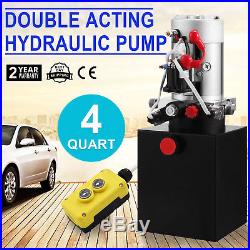 DC12V 4 Quart Hydraulic Pump Power Supply Pack for Unloarding Crane Dump Trailer