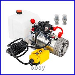 Double Acting Hydraulic Pump For Dump Trailers 12VDC 3 Quart Reservoir