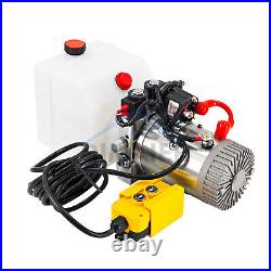 Double Acting Hydraulic Pump For Dump Trailers 12VDC 3 Quart Reservoir