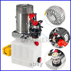 Double Acting Hydraulic Pump For Dump Trailers 12VDC 3 Quart Reservoir