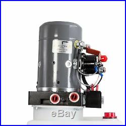 Double Acting Hydraulic Pump For Dump Trailers KTI 12VDC 13 Quart Reservoir