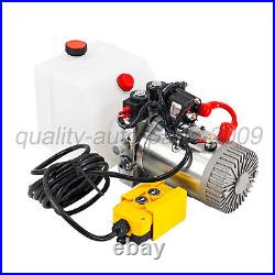 Double Acting Hydraulic Pump For Dump Trailers KTI 12VDC 3 Quart Reservoir