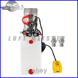 Double Acting Hydraulic Pump For Dump Trailers KTI 12VDC 6 Quart