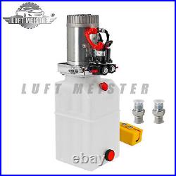 Double Acting Hydraulic Pump For Dump Trailers KTI 12VDC 6 Quart