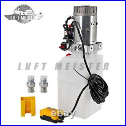 Double Acting Hydraulic Pump For Dump Trailers KTI 12VDC 6 Quart