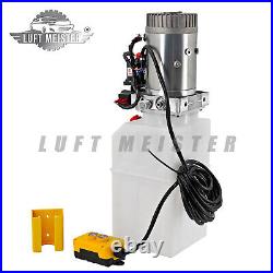 Double Acting Hydraulic Pump For Dump Trailers KTI 12VDC 6 Quart