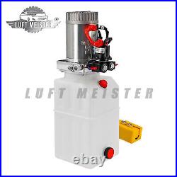 Double Acting Hydraulic Pump For Dump Trailers KTI 12VDC 6 Quart