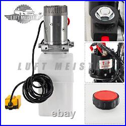 Double Acting Hydraulic Pump For Dump Trailers KTI 12VDC 6 Quart