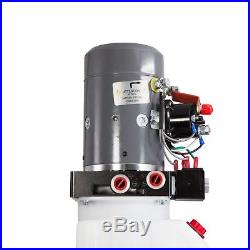 Double Acting Hydraulic Pump for Dump Trailers KTI 12 VDC 8 Quart Reservoir
