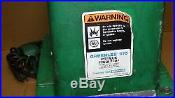 GREENLEE 975 Hydraulic Electric Pump 10,000 psi For Conduit Benders