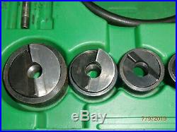 Greenlee 7306SB knockout set for 1/2 to 2 Hydraulic pump 767, 746 ram VGC