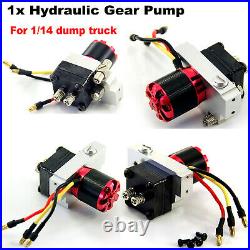 Hydraulic Gear Pump WithRelief Valve for 1/14 RC Trailer Truck Modification Part