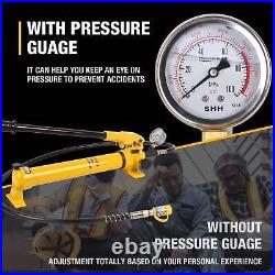 Hydraulic Hand Pump 900CC 10000PSI withPressure Guage for Hydraulic Lifting Pump