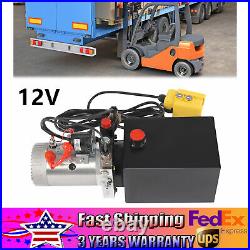 Hydraulic Power Unit 12V, Double Acting Dump Hydraulic Pump for Dump Trailer