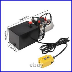 Hydraulic Power Unit 12V, Double Acting Dump Hydraulic Pump for Dump Trailer