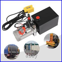 Hydraulic Power Unit 12V, Double Acting Dump Hydraulic Pump for Dump Trailer