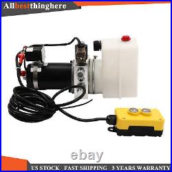 Hydraulic Power Unit 12V, Single Acting Dump Hydraulic Pump for Dump Trailer