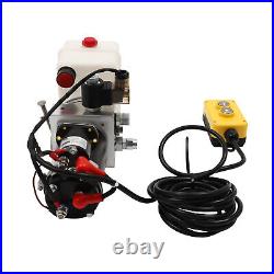 Hydraulic Power Unit 12V, Single Acting Dump Hydraulic Pump for Dump Trailer