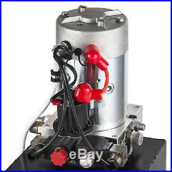 Hydraulic Power Unit 15Quart Pump Double Acting 12V DC for Dump Trailer Car Lift