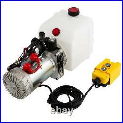 Hydraulic Pump 12V Single-Acting 4 Quart for Wood Splitter Dump Bed Tow Plow