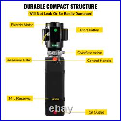 Hydraulic Pump 220V, 2950 PSI, 3HP for 2 & 4 Post Car Lifts 3.5 Gallon Reservoir