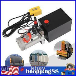 Hydraulic Pump 6 Quart Double Acting Dump Trailer Pump for Dump Trailer Car Lift