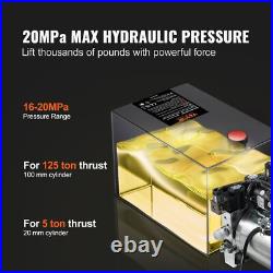 Hydraulic Pump 6Quart Hydraulic Power Unit DC 12V Hydraulic Pump for Car Lifting