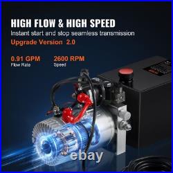 Hydraulic Pump 6Quart Hydraulic Power Unit DC 12V Hydraulic Pump for Car Lifting