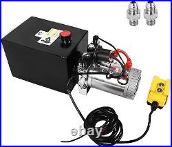 Hydraulic Pump 8 Quart Double Acting for Dump Trailer Forklifts Lifting Platform