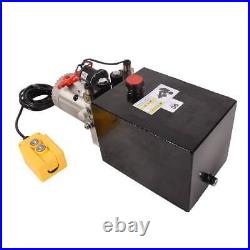 Hydraulic Pump 8 Quart Double Acting for Dump Trailer Forklifts Lifting Platform