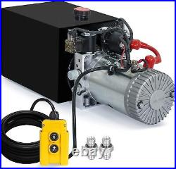 Hydraulic Pump DC 12V Dump Trailer Pump 8 Quart Power Units for Dump Trailer